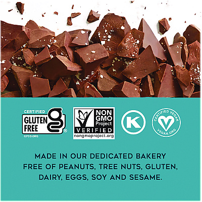 88 ACRES Sweet 'N Salty Gluten-Free Dark Chocolate Sea Salt Seed and Oat Bar, 1.6 oz Bar, 9/Box (AABACY00504)