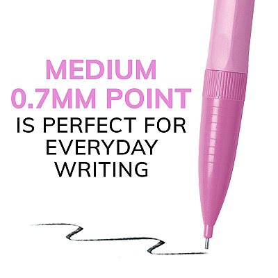 BIC Xtra-Smooth Pastel Edition Mechanical Pencils, 0.7 mm, HB (#2), Black Lead, Assorted Barrel Colors, 24/Pack (BICMPNP24BLK)
