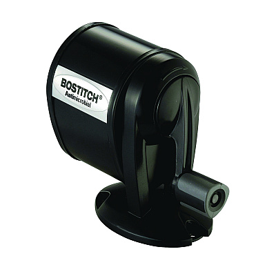 Bostitch Manual Pencil Sharpener, 2.68 x 4.33 x 5.43, Black, 12/Carton (BOSMPS1BLKCT)