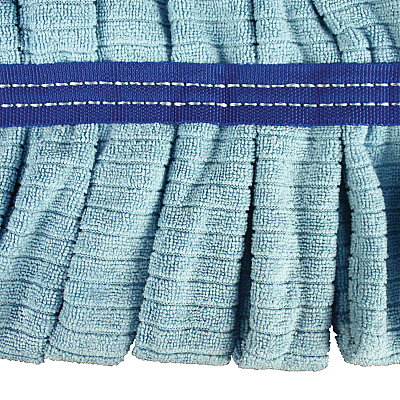 Impact Microfiber Tube Wet Mops, Large, 5" Headband, Blue, 12/Carton (IMPLF0003)