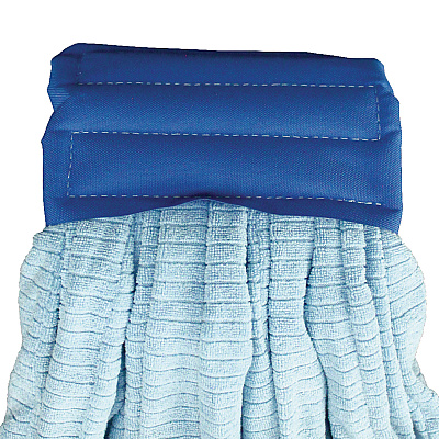 Impact Microfiber Tube Wet Mops, Large, 5" Headband, Blue, 12/Carton (IMPLF0003)