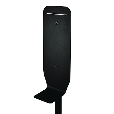 Alpine Stainless Steel Universal Sanitizer and Soap Dispenser Stand, 14.5" dia x 55.5" h, Black (ALH430STANDBLK)