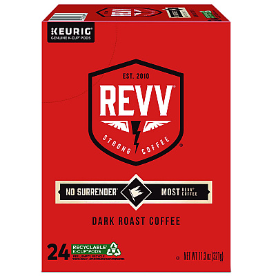 revv NO SURRENDER K-Cup, Dark Roast, K-Cup, 24/Box (GMT6873)