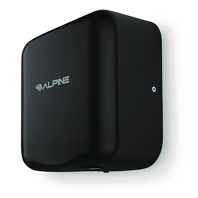 Alpine Hemlock Commercial Automatic 120V Hand Dryer, 6.69 x 11.41 x 12.31, Stainless Steel, Black (ALHALP40010BLA)