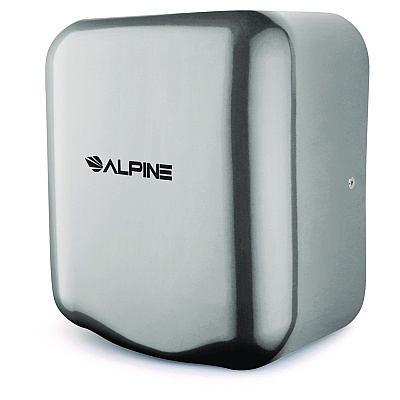 Alpine Hemlock Commercial Automatic 120V Hand Dryer, 6.68 x 11.41 x 12.31, Stainless Steel, Chrome (ALHALP40010CHR)