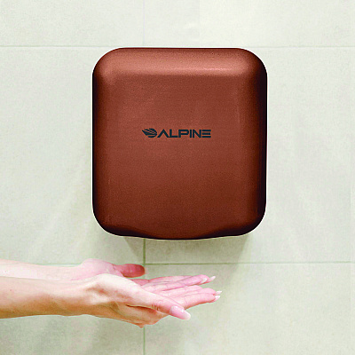 Alpine Hemlock Commercial Automatic 120V Hand Dryer, 6.68 x 11.41 x 12.31, Stainless Steel, Copper (ALHALP40010COP)