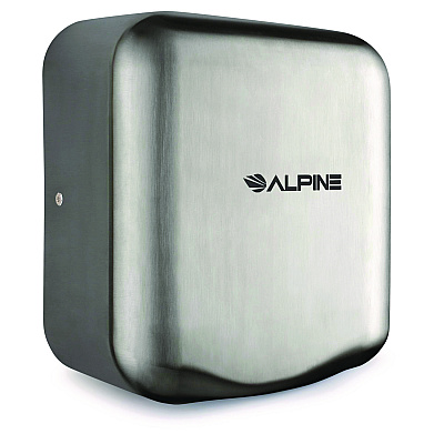 Alpine Hemlock Commercial Automatic 120V Hand Dryer, 6.68 x 11.41 x 12.31, Stainless Steel, Silver (ALHALP40010SSB)