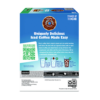 The Original Donut Shop Iced Duos Cookies + Caramel Iced Coffee K-Cup Pods, 24/Box (GMT5000373021)
