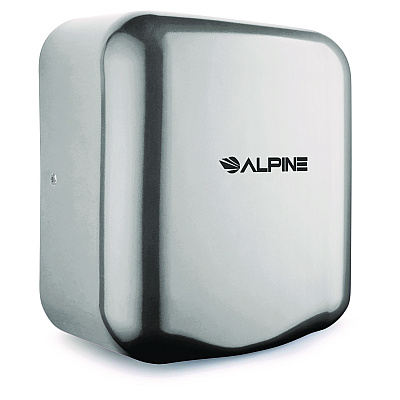 Alpine Hemlock Commercial Automatic 120V Hand Dryer, 6.68 x 11.41 x 12.31, Stainless Steel, Chrome (ALHALP40010CHR)