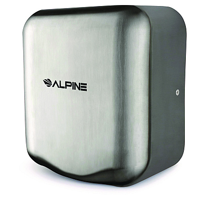 Alpine Hemlock Commercial 220V Automatic Hand Dryer, 6.68 x 11.41 x 12.31, Stainless Steel, Silver (ALHALP40020SSB)