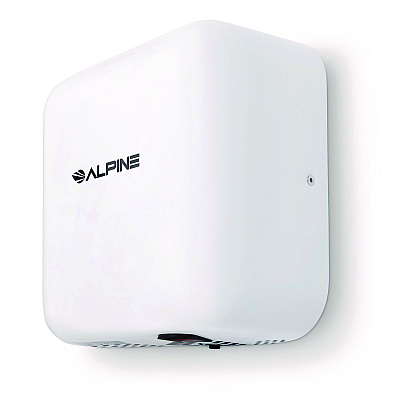 Alpine Hemlock Commercial 220V Automatic Hand Dryer, 6.68 x 11.41 x 12.31, Stainless Steel, White (ALHALP40020WHI)