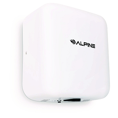 Alpine Hemlock Commercial 220V Automatic Hand Dryer, 6.68 x 11.41 x 12.31, Stainless Steel, White (ALHALP40020WHI)