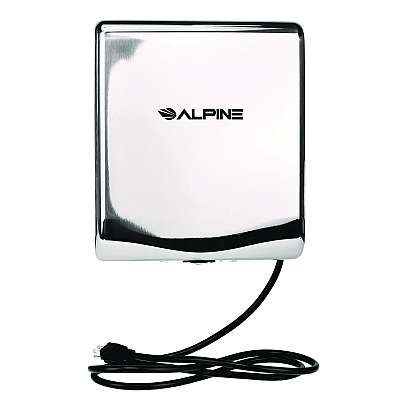 Alpine Willow Commercial 120V Automatic Hand Dryer, 3.93 x 11.25 x 12.63, Stainless Steel, Chrome (ALHALP40510CHR)
