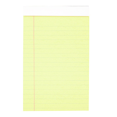 Cambridge Notepad, Wide/Legal Rule, Black Cover, 70 Yellow 5 x 8 Sheets, 2/Pack (MEA59876)