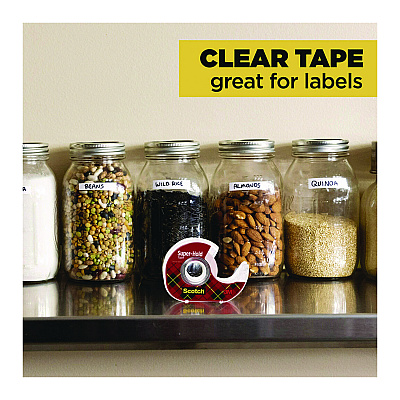 Scotch Super-Hold Wide Invisible Tape, 1.5" x 18 yds, Crystal Clear (MMM198W)