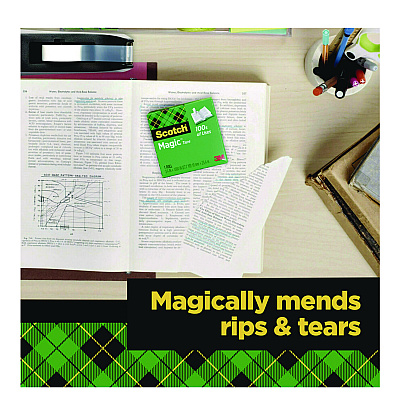 Scotch Magic Tape Cabinet Pack, 1" Core, 0.75" x 27.7 yds, Clear, 12/Pack (MMM810K12CP)