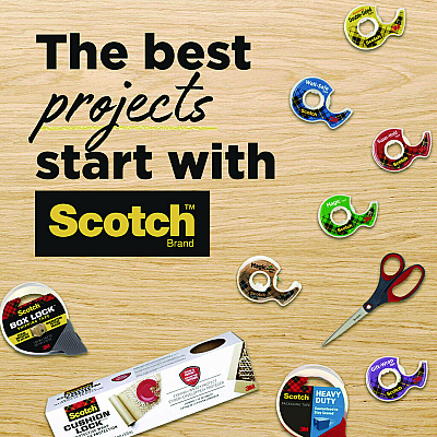 Scotch Magic Tape Cabinet Pack, 1" Core, 0.75" x 27.7 yds, Clear, 12/Pack (MMM810K12CP)