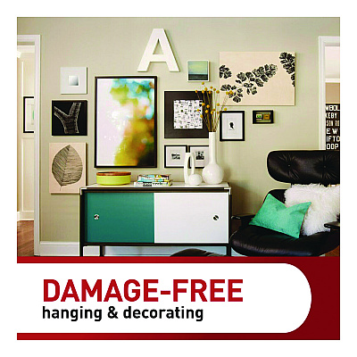 Command Picture Hanging Strips, Large, Removable, Holds up to 16 lbs per 4 Pairs, 20 Strip Pairs/Pack (MMM17206BLK20NA)