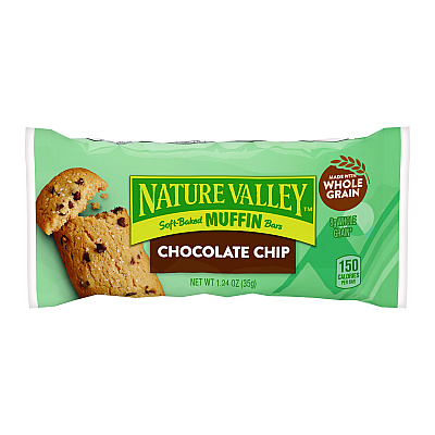 Nature Valley Chocolate Chip Soft-Baked Muffin Bar, 1.24 oz Bar, 12/Box (NVLGEM20667)