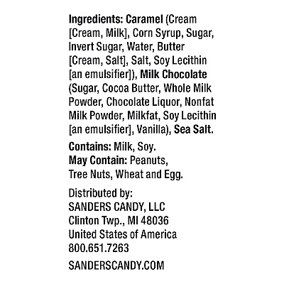 Performance Food Group Small Batch Wonders Milk Chocolate Sea Salt Caramels, 18 oz Tub (NDEMRY30986)
