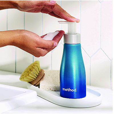 Method Refill + Reuse Foaming Hand Soap Refill, Sweetwater, 1 oz Refill Bottle, 2/Pack (MTH356011)