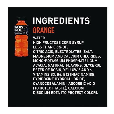 Powerade Sports Drink, Orange, 20 oz Bottle, 24/Pack (POW049000032789)