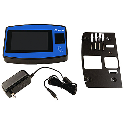 uAttend Biometric Fingerprint Touch Tablet Time Clock System, Unlimited Employees, Black/Blue (PPZ2500)