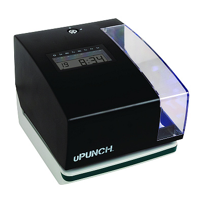 uPunch Digital Time Clock and Date Stamp Bundle, Black (PPZPK1100)