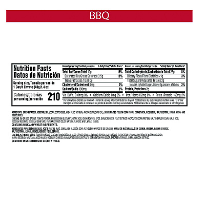 Pringles Grab and Go BBQ Crisps, 1.4 oz Can, 12/Carton (PRGKEE18372)