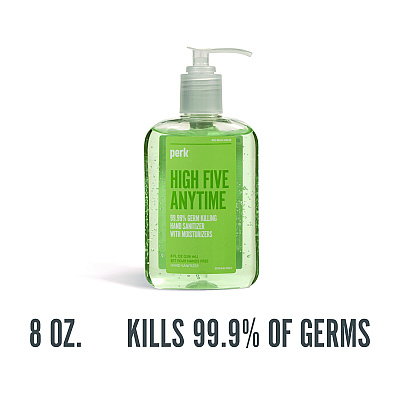 Perk Instant Hand Sanitizer with Moisturizers, 8 oz Pump Bottle (PRK24388638)