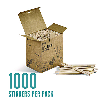 Perk Wood Stirrer, 5.5", 1,000/Pack (PRKPK61996)