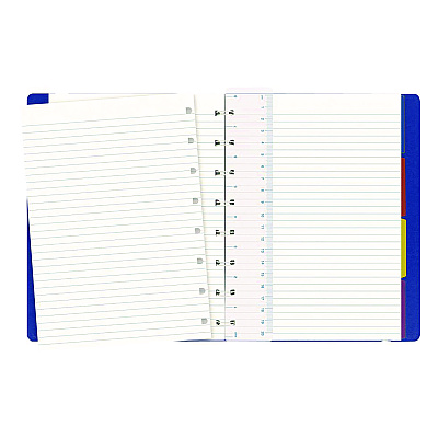 Filofax Notebook, 1-Subject, Narrow Rule, Bright Blue Cover, (112) 8.25 x 5.81 Sheets (REDB115009U)