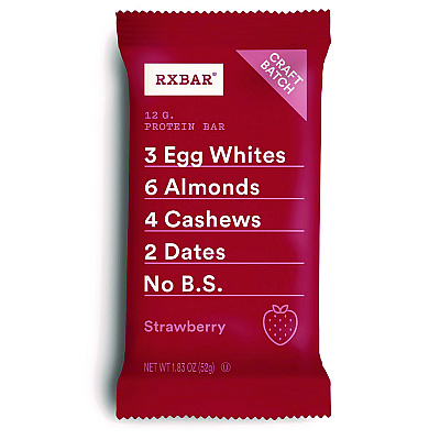 RXBAR Gluten-Free Strawberry Protein Bar, 1.83 oz Bar, 12/Box (RXBKEE00580)