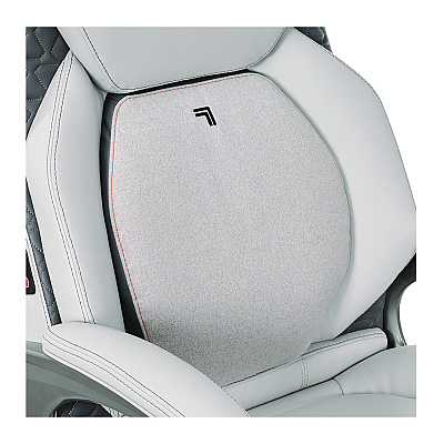 Sharper Image Ergonomic Bonded Leather Swivel Executive Massage Chair, Supports Up to 275 lbs, 20" to 23" Seat Height, Off-White (SBI60098WHT)