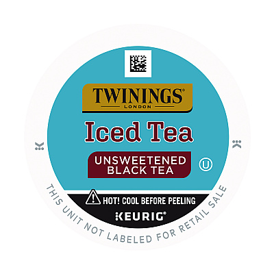 TWININGS Iced Tea K-Cups, Unsweetened Black, 24/Box (TWGTNA23048)