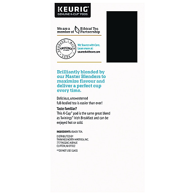 TWININGS Iced Tea K-Cups, Unsweetened Black, 24/Box (TWGTNA23048)