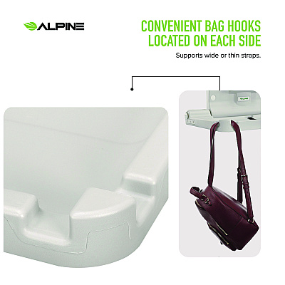 Alpine Compact Horizontal Baby Changing Station, 32 x 18, White (ALHALP411E)