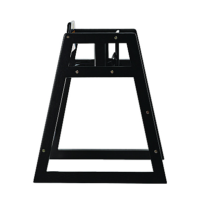 Alpine Wooden Stackable High Chair, Supports Up to 50 lb, 29.02" h, Espresso (ALHALP41201ESP)