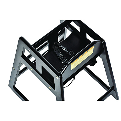 Alpine Wooden Stackable High Chair, Supports Up to 50 lb, 29.02" h, Espresso (ALHALP41201ESP)