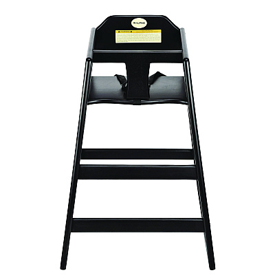 Alpine Wooden Stackable High Chair, Supports Up to 50 lb, 29.02" h, Espresso (ALHALP41201ESP)