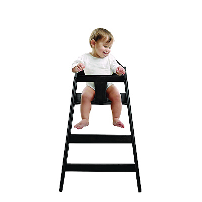Alpine Wooden Stackable High Chair, Supports Up to 50 lbs, 29.02" h, Espresso, 2/Pack (ALHALP41202ESP)