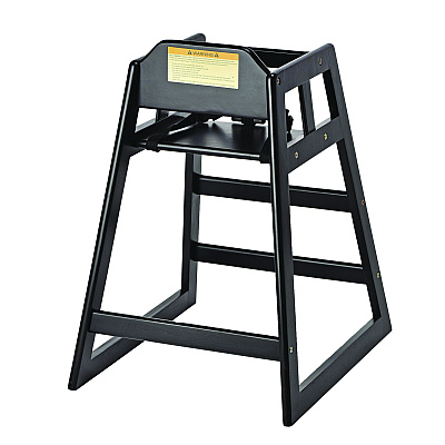 Alpine Wooden Stackable High Chair, Supports Up to 50 lbs, 29.02" h, Espresso, 2/Pack (ALHALP41202ESP)