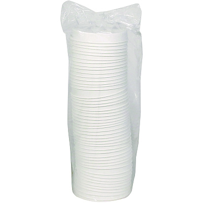 Pactiv Evergreen EarthChoice PFAS-Free Compostable Soup Cup Lid, For 8-16 oz Soup Cups, 4" Diameter, White, Sugarcane, 500/Carton (PCTLMC81216ECBB)