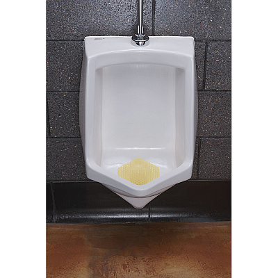 Fresh Products Wave 3D Urinal Deodorizer Screen, Citrus Scent, Yellow, 10/Box (FRS3WDS60CITBX)