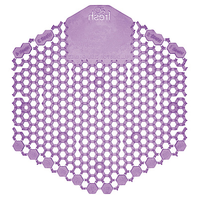 Fresh Products The Wave Urinal Deodorizer, Urinal Screens, Fabulous Scent, 58 g, Purple, 10/Box, 6 Boxes/Carton (FRS3WDS60LAV)