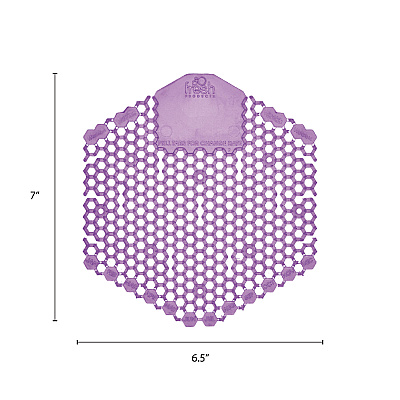 Fresh Products The Wave Urinal Deodorizer, Urinal Screens, Fabulous Scent, 58 g, Purple, 10/Box, 6 Boxes/Carton (FRS3WDS60LAV)