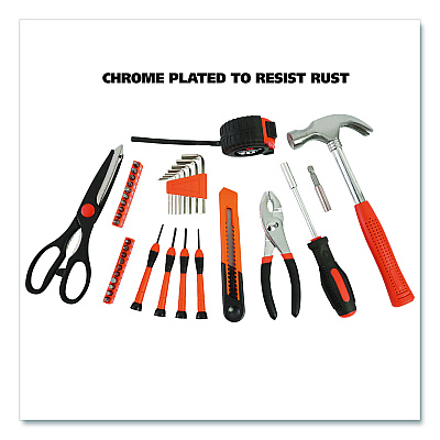 Great Neck Homeowner's 39-Piece Tool Set, 12.38" x 3" x 7.25" Carry Case (GNS73802)
