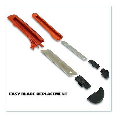 Great Neck Snap-Off Utility Knife Set, 9 mm Knife, 18 mm Knife, Orange/Black (GNS2SBK)