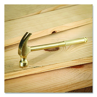 Great Neck 5-in-1 Carpenter's Hammer with Nesting Handle Containing Four Screwdrivers, 6.5" Long Gold Handle (GNS19006)