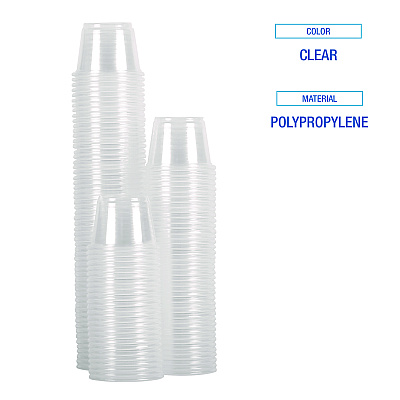 Boardwalk Souffle/Portion Cups, 4 oz, Polypropylene, Translucent, 2,500/Carton (BWKPRTN4TS)